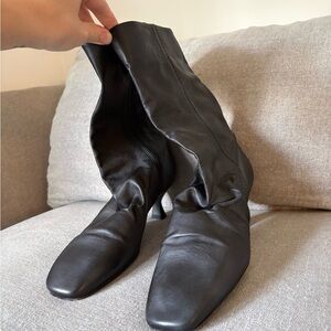 Free People Black Heeled Boots